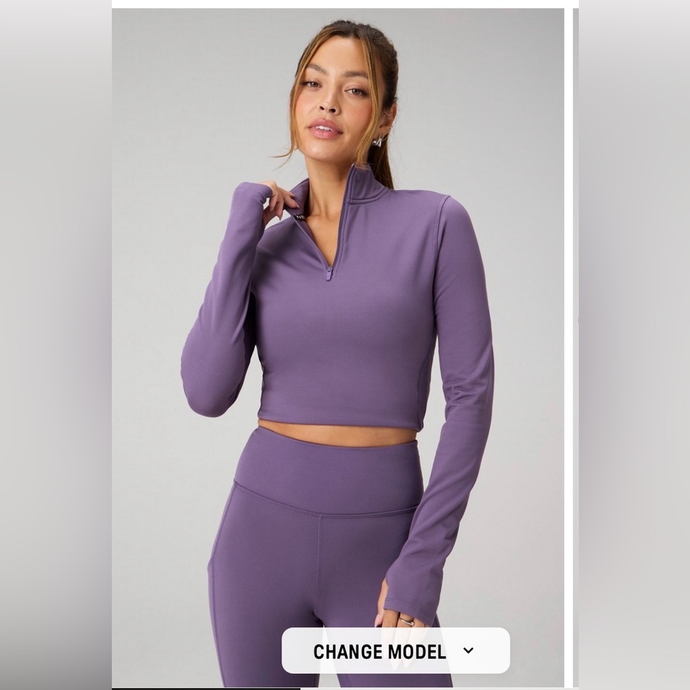 Fabletics Cold Weather Long-Sleeve Half-Zip Top‎